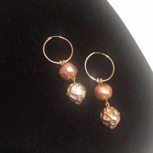Beautiful golden earrings